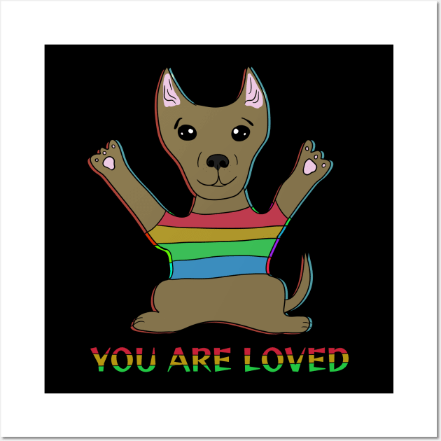 You are loved Wall Art by Antiope